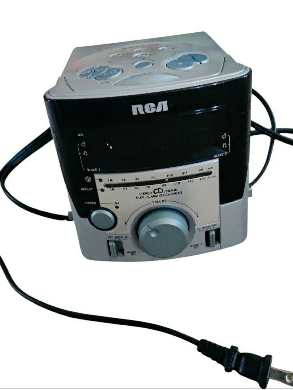 Vintage RCA CD Alarm Clock Radio